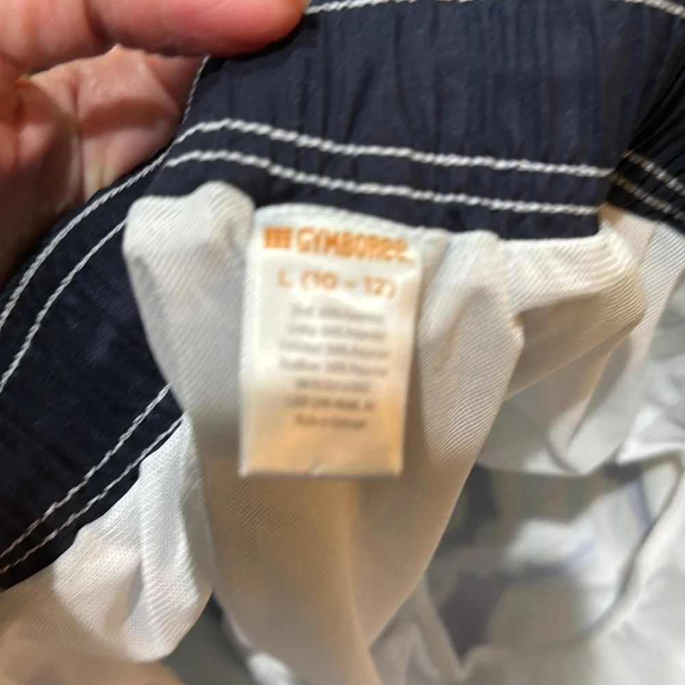 Gymboree boys bundle of swim trunks, sharks, fish, octopus size large (10-12)